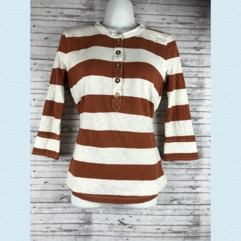 J. Crew Long Sleeve Striped Top Sz XS